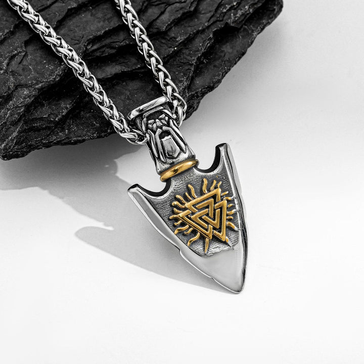 FREE Today: Viking Odin's Triangle Valknut Arrow Necklace - image 4