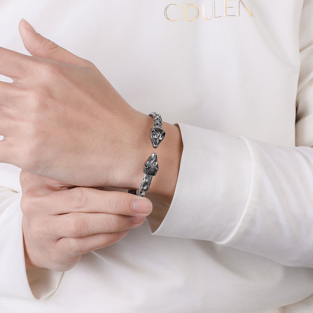 FREE Today: Viking Century Wolf Head Stainless Steel Bracelet - image 2