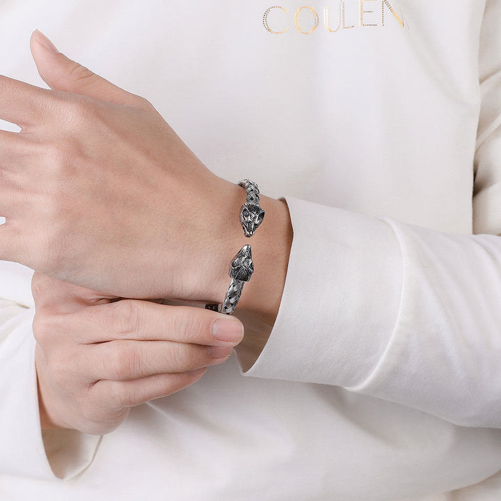 FREE Today: Viking Century Wolf Head Stainless Steel Bracelet - image 2