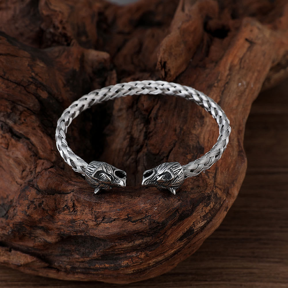 FREE Today: Viking Century Wolf Head Stainless Steel Bracelet - image 4