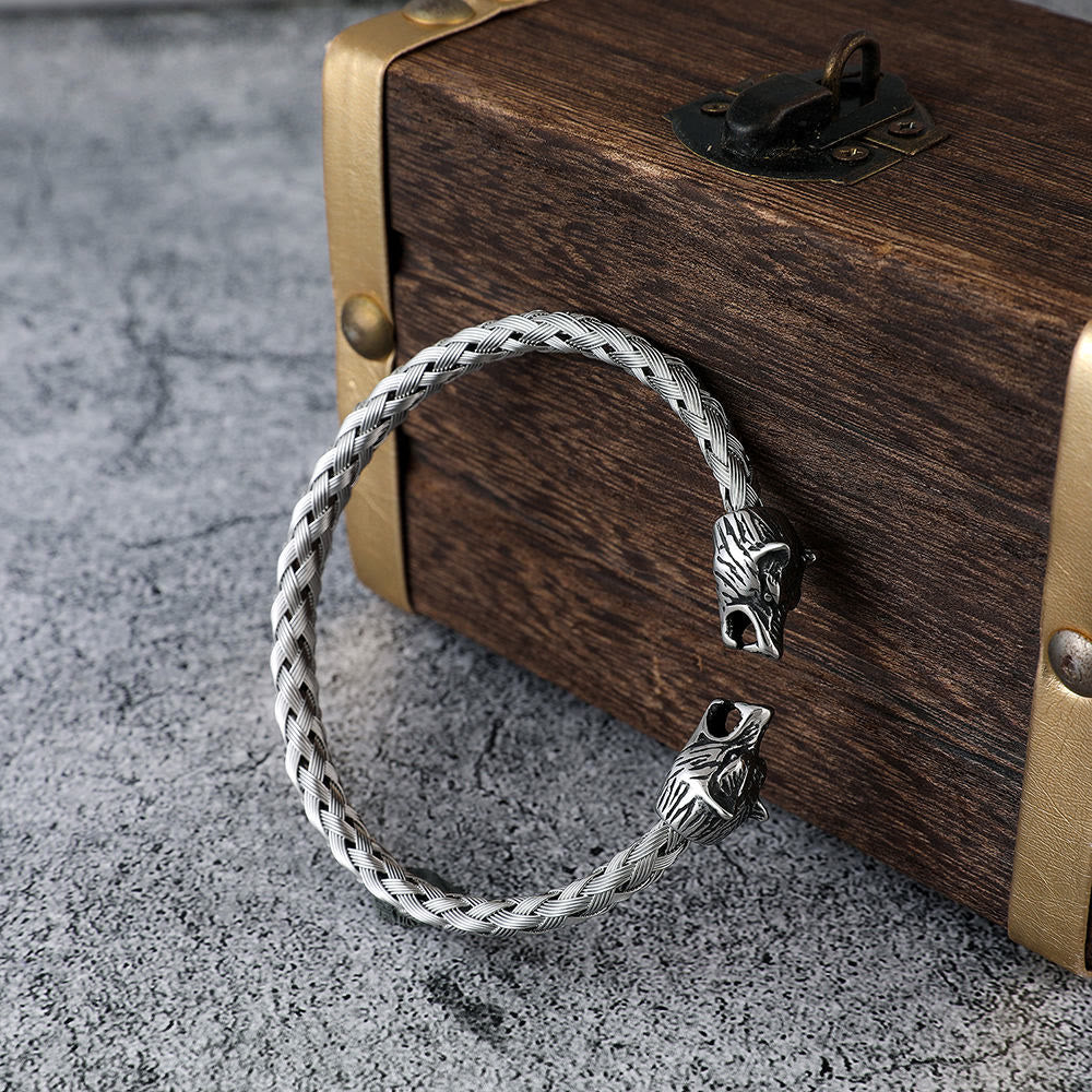 FREE Today: Viking Century Wolf Head Stainless Steel Bracelet - image 5