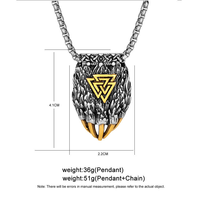 FREE Today: Nordic Viking Bear Paw Valknut Pendant Necklace - image 9