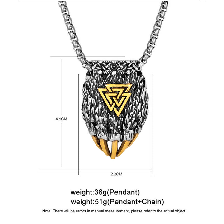 FREE Today: Nordic Viking Bear Paw Valknut Pendant Necklace - image 9