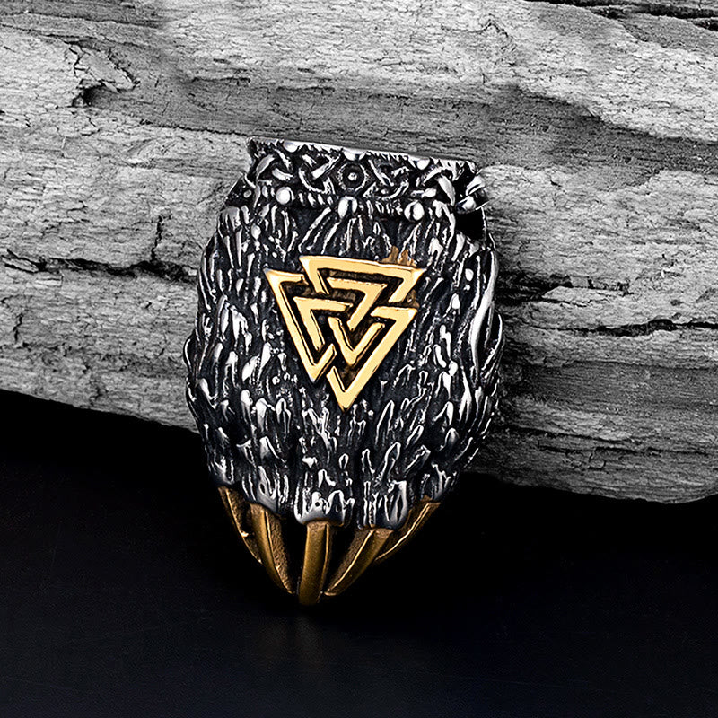 FREE Today: Nordic Viking Bear Paw Valknut Pendant Necklace - image 4