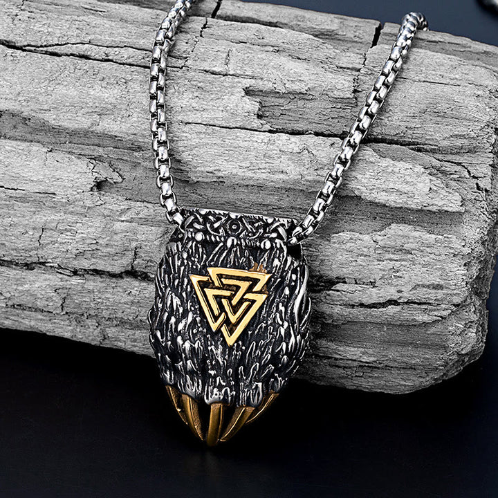 FREE Today: Nordic Viking Bear Paw Valknut Pendant Necklace - image 5