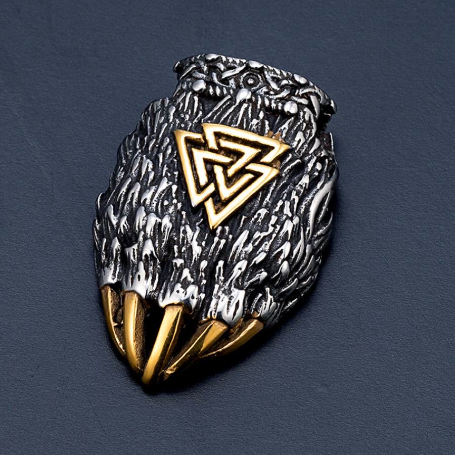 FREE Today: Nordic Viking Bear Paw Valknut Pendant Necklace - image 3
