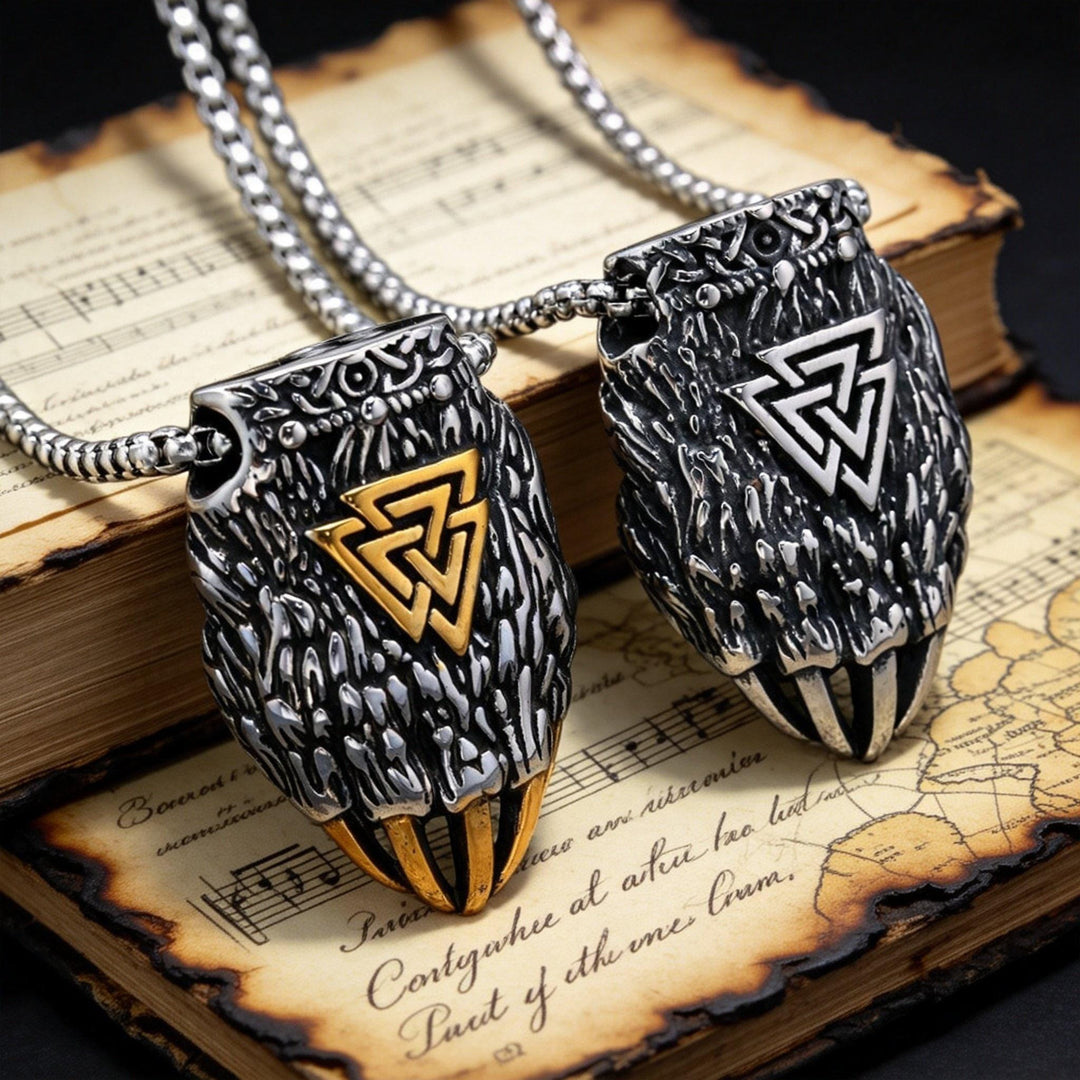 FREE Today: Nordic Viking Bear Paw Valknut Pendant Necklace - image 7