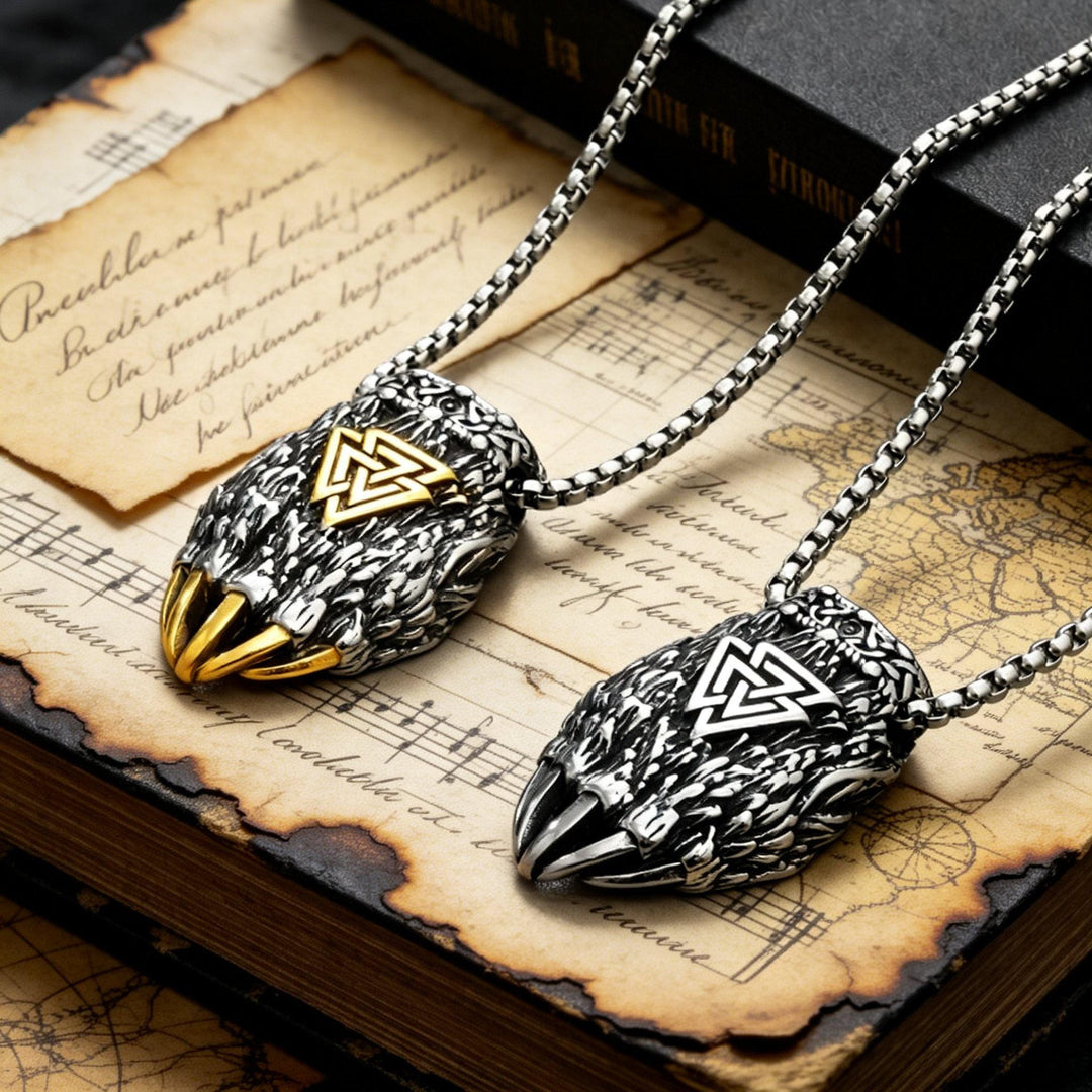 FREE Today: Nordic Viking Bear Paw Valknut Pendant Necklace - image 8