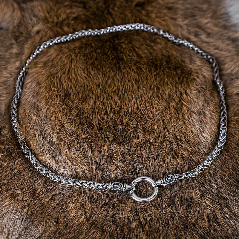FREE Today: Nordic Raven skull Runed Necklace with O-Ring Clip Keel chain - image 5