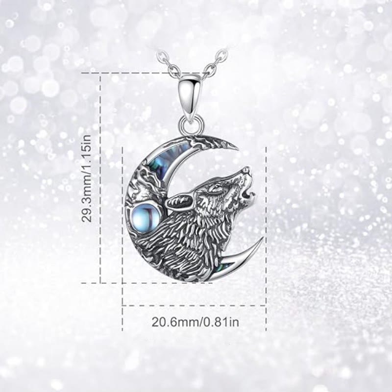 FREE Today: Viking Wolf & Moon Necklace for Men Norse Mythology Wolf Pendant Symbol of Strength - image 8