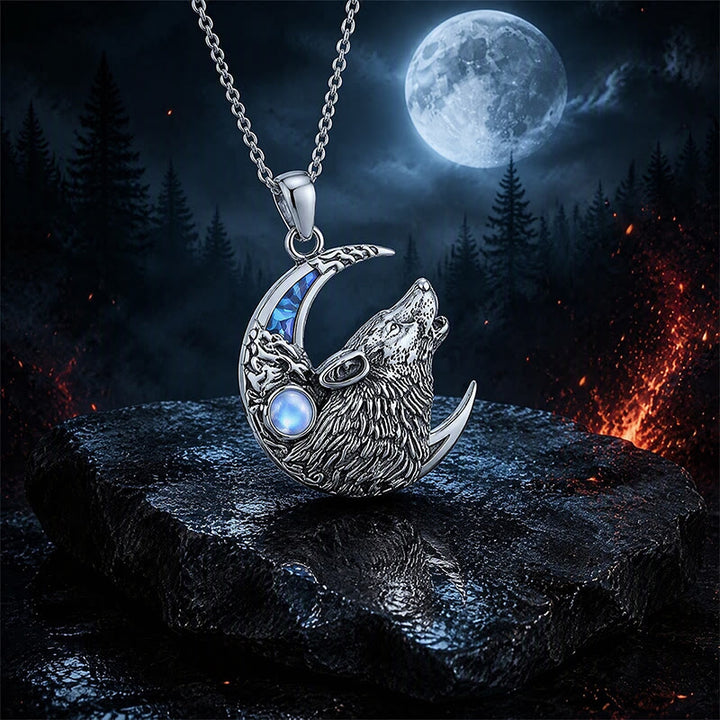 FREE Today: Viking Wolf & Moon Necklace for Men Norse Mythology Wolf Pendant Symbol of Strength - image 7