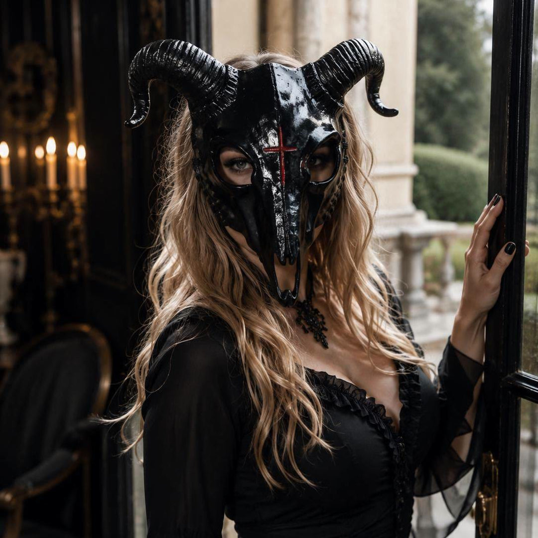FREE Today: Gothic Goat Skull Head Mask for Cosplay Halloween Decor Prop - image 5