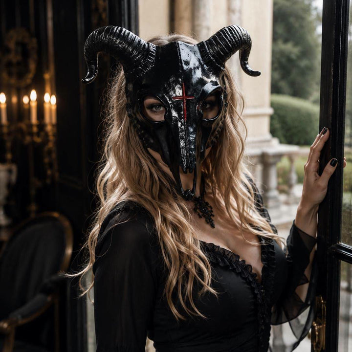 FREE Today: Gothic Goat Skull Head Mask for Cosplay Halloween Decor Prop - image 5