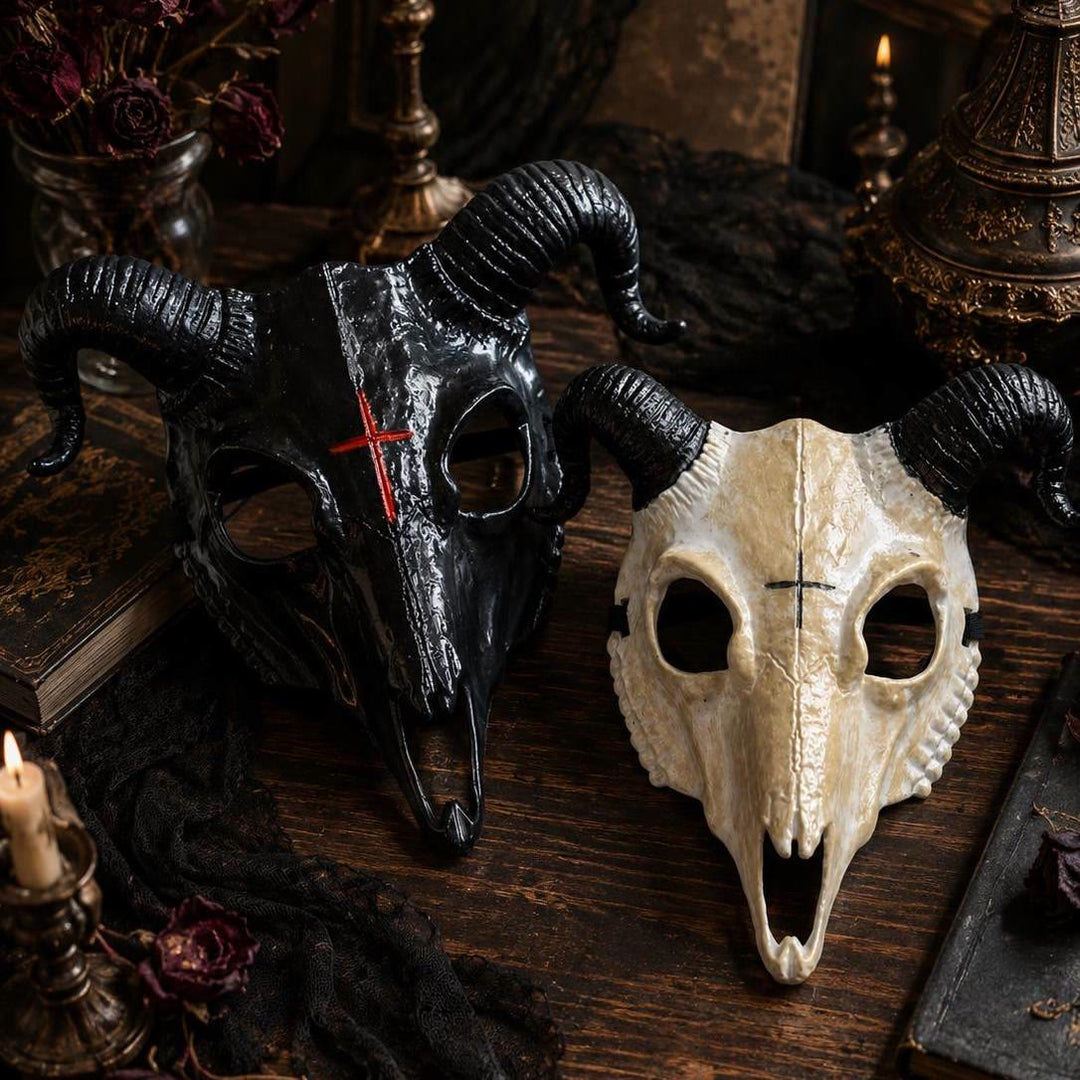 FREE Today: Gothic Goat Skull Head Mask for Cosplay Halloween Decor Prop - image 0