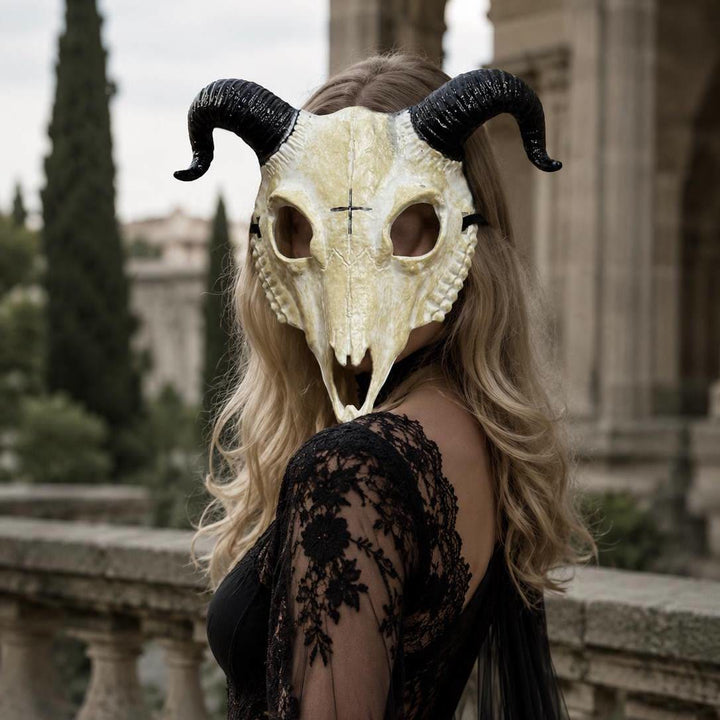 FREE Today: Gothic Goat Skull Head Mask for Cosplay Halloween Decor Prop - image 2