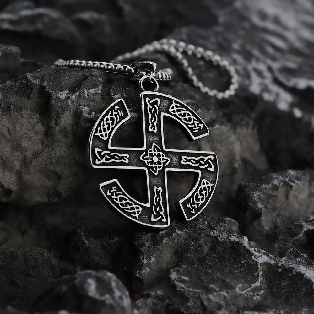 FREE Today: "Eternal Sun" Celtic Knotwork Sacred Geometry Wiccan Pagan Men Necklace - image 1