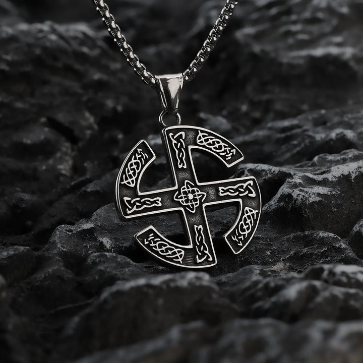 FREE Today: "Eternal Sun" Celtic Knotwork Sacred Geometry Wiccan Pagan Men Necklace - image 2