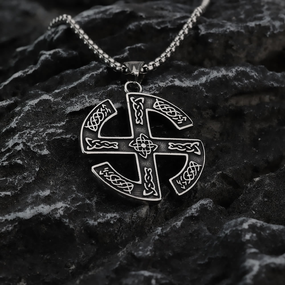 FREE Today: "Eternal Sun" Celtic Knotwork Sacred Geometry Wiccan Pagan Men Necklace - Celtic Knot - image 0