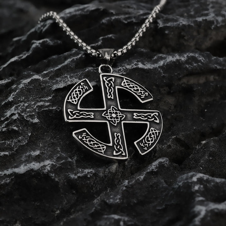 FREE Today: "Eternal Sun" Celtic Knotwork Sacred Geometry Wiccan Pagan Men Necklace - Celtic Knot - image 0