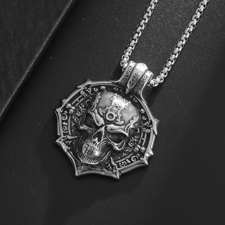 FREE Today: Funky Gothic Skull Pendant Stainless Steel Necklace - image 3