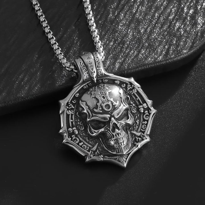 FREE Today: Funky Gothic Skull Pendant Stainless Steel Necklace - image 2