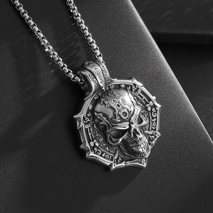 FREE Today: Funky Gothic Skull Pendant Stainless Steel Necklace - image 6
