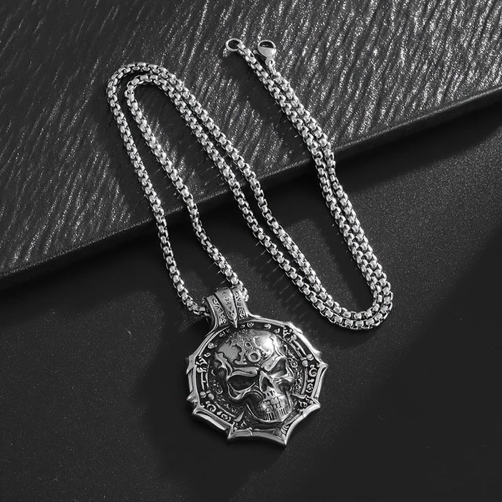 FREE Today: Funky Gothic Skull Pendant Stainless Steel Necklace - image 5