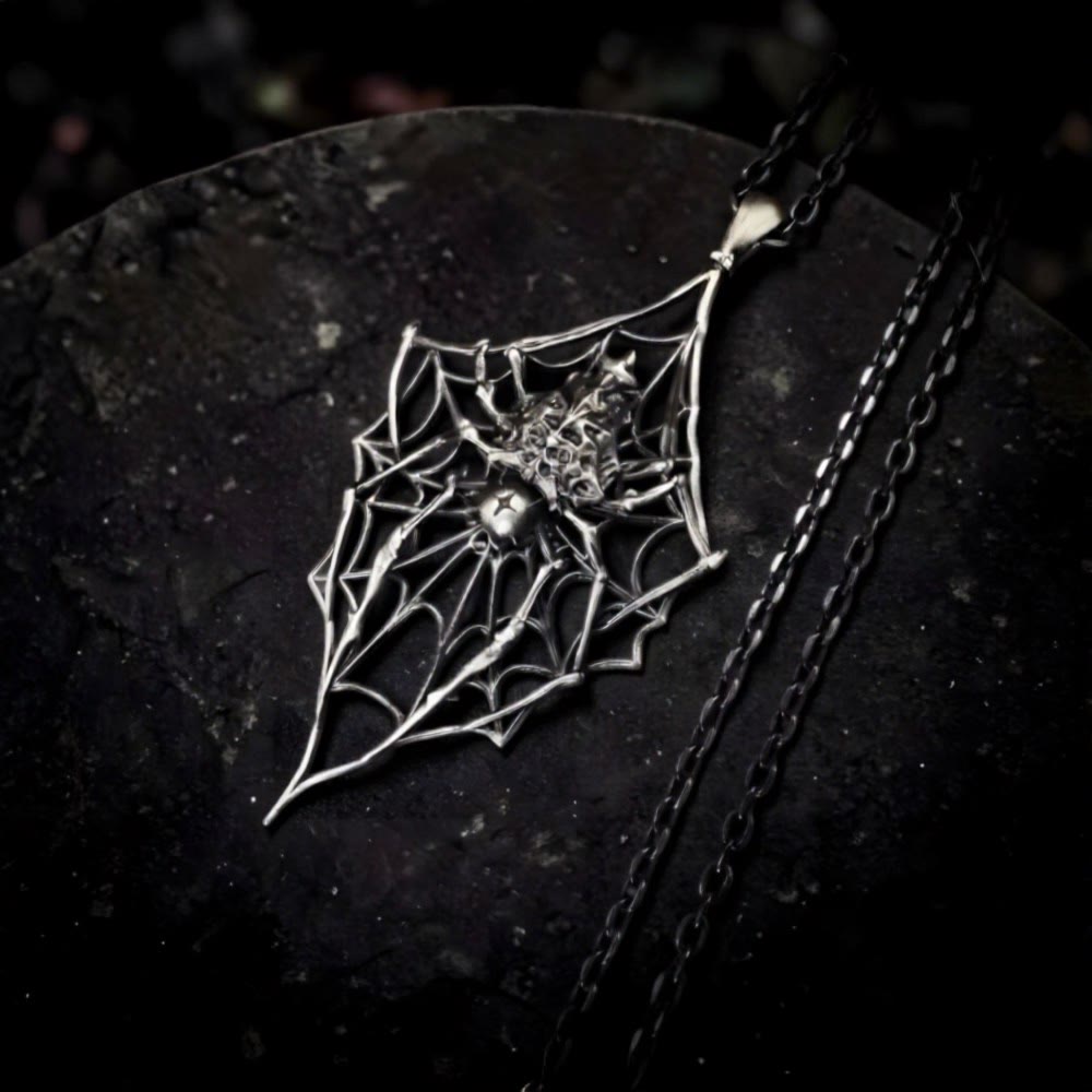 FREE Today: Gothic Spider Web Pendant Necklace Halloween Day of the Dead - image 6