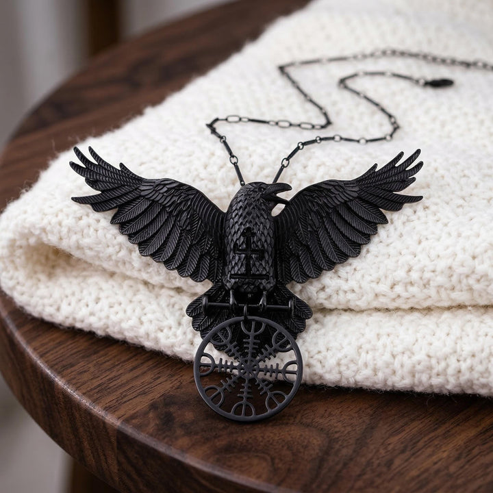 FREE Today: Restyle Helm of Awe Witch Dark Magic Raven Rune Pendant Necklace - image 2