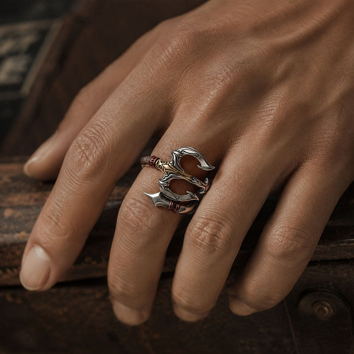 FREE Today: Retro Trident Design Unisex Copper Ring - image 1