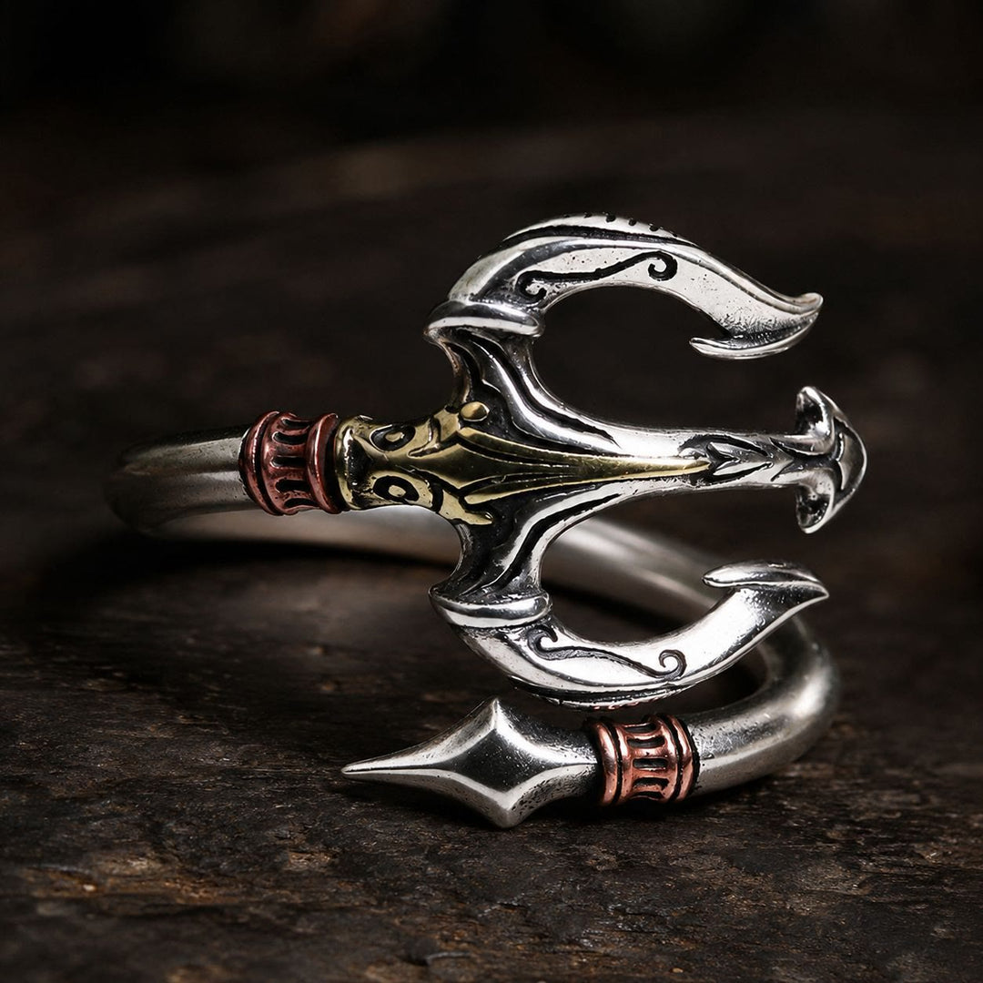 FREE Today: Retro Trident Design Unisex Copper Ring - image 2