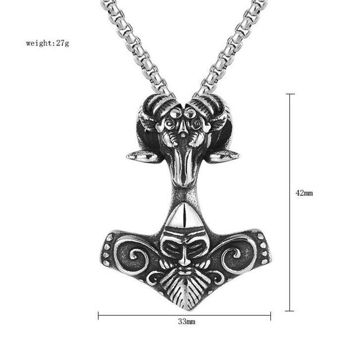 FREE Today: Norse A Ram's Hammer Pendant Necklace - image 7