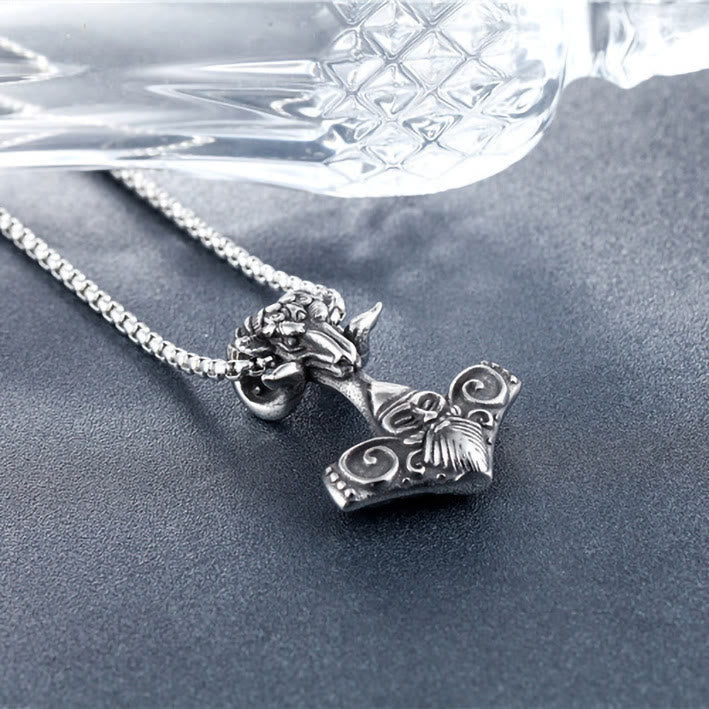 FREE Today: Norse A Ram's Hammer Pendant Necklace - image 2
