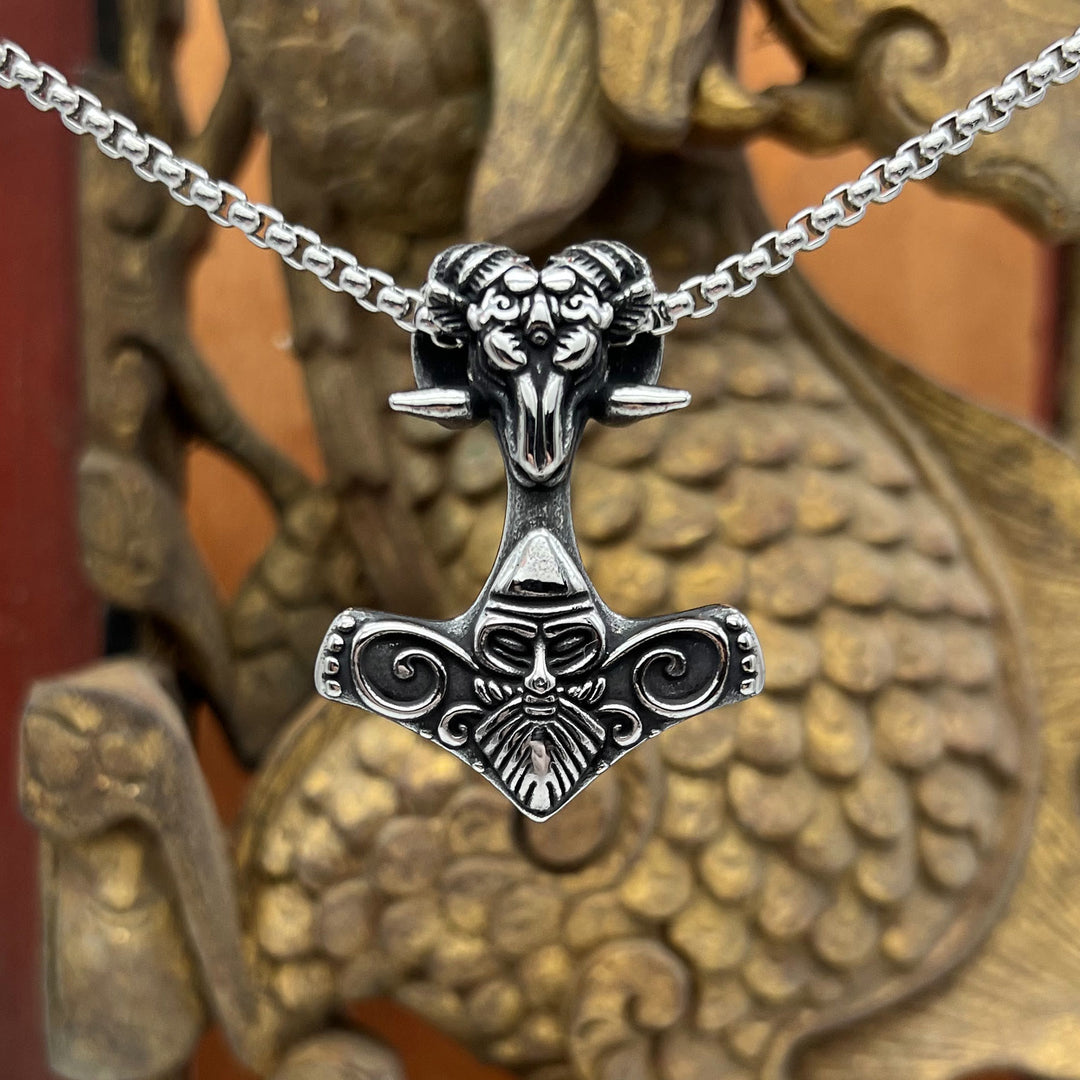 FREE Today: Norse A Ram's Hammer Pendant Necklace - image 3