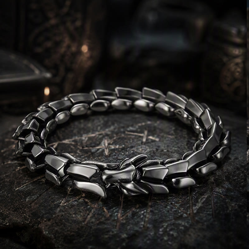 FREE Today: Viking Style Vintage Dragon Scale Alloy Bracelet - image 4