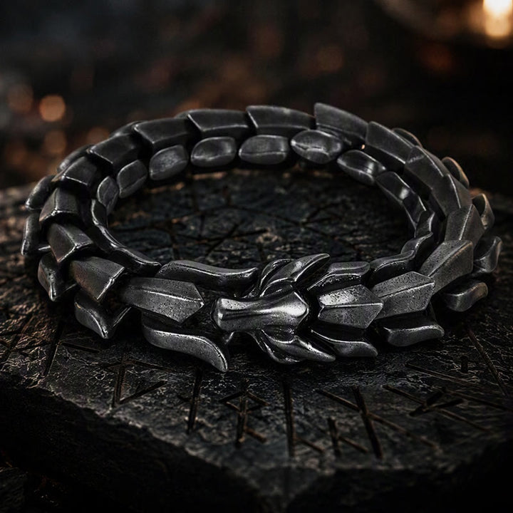 FREE Today: Viking Style Vintage Dragon Scale Alloy Bracelet - image 3