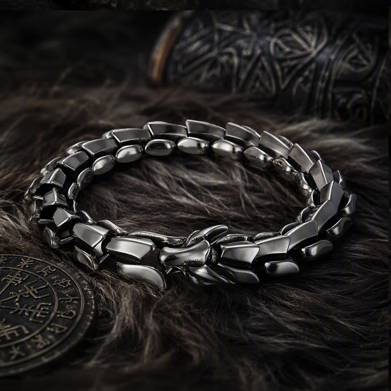 FREE Today: Viking Style Vintage Dragon Scale Alloy Bracelet - image 0