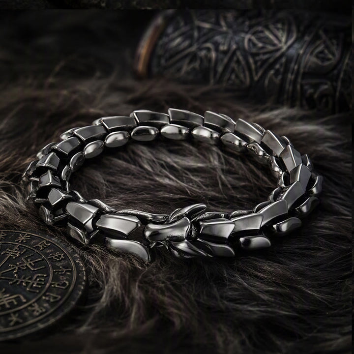FREE Today: Viking Style Vintage Dragon Scale Alloy Bracelet - image 0
