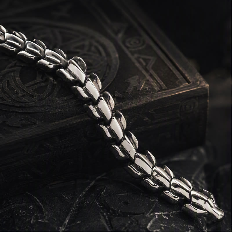 FREE Today: Viking Style Vintage Dragon Scale Alloy Bracelet - image 13