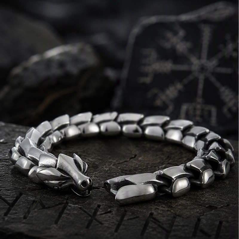 FREE Today: Viking Style Vintage Dragon Scale Alloy Bracelet - image 8