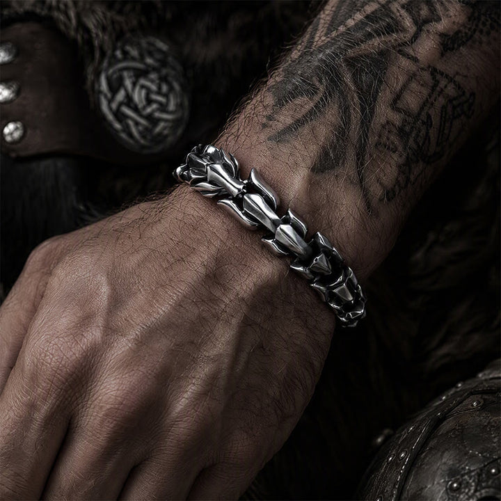 FREE Today: Viking Style Vintage Dragon Scale Alloy Bracelet - image 9