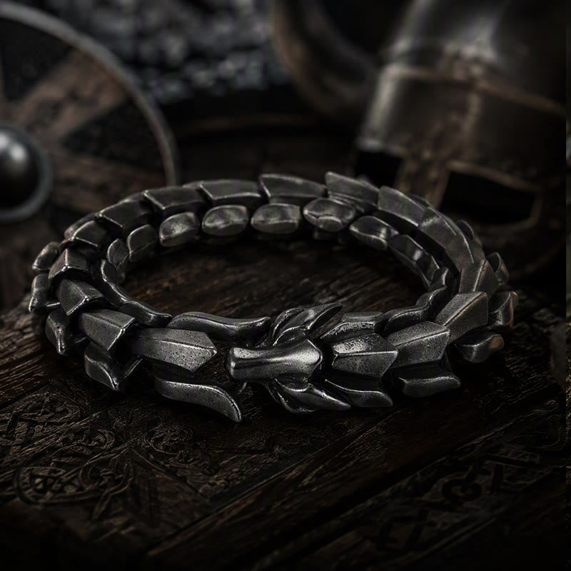 FREE Today: Viking Style Vintage Dragon Scale Alloy Bracelet - image 2