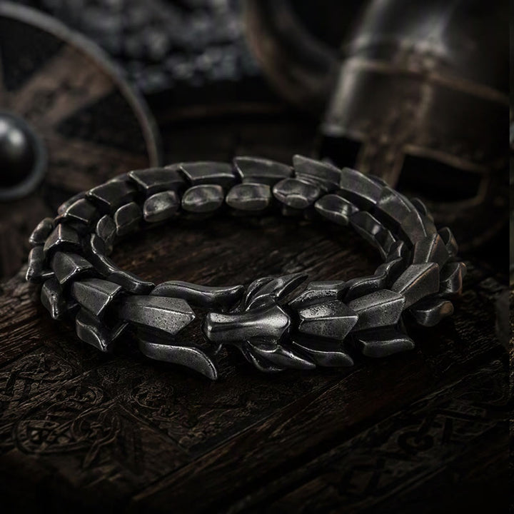 FREE Today: Viking Style Vintage Dragon Scale Alloy Bracelet - image 2