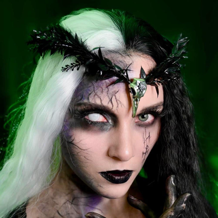 FREE Today: Goddess of Death Hela - Norsemythology Gothic Raven Skull Black Elf Flower Headband Crown - image 1