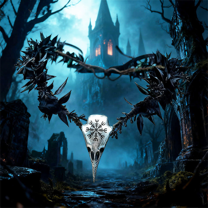 FREE Today: Goddess of Death Hela - Norsemythology Gothic Raven Skull Black Elf Flower Headband Crown - image 6
