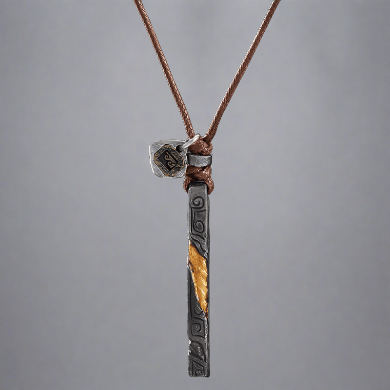 FREE Today: Flowing Fire Gold Inlay Prophet's Amulet Necklace - image 8
