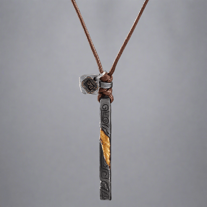 FREE Today: Flowing Fire Gold Inlay Prophet's Amulet Necklace - image 8
