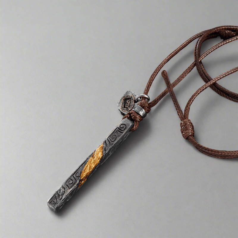 FREE Today: Flowing Fire Gold Inlay Prophet's Amulet Necklace - image 9