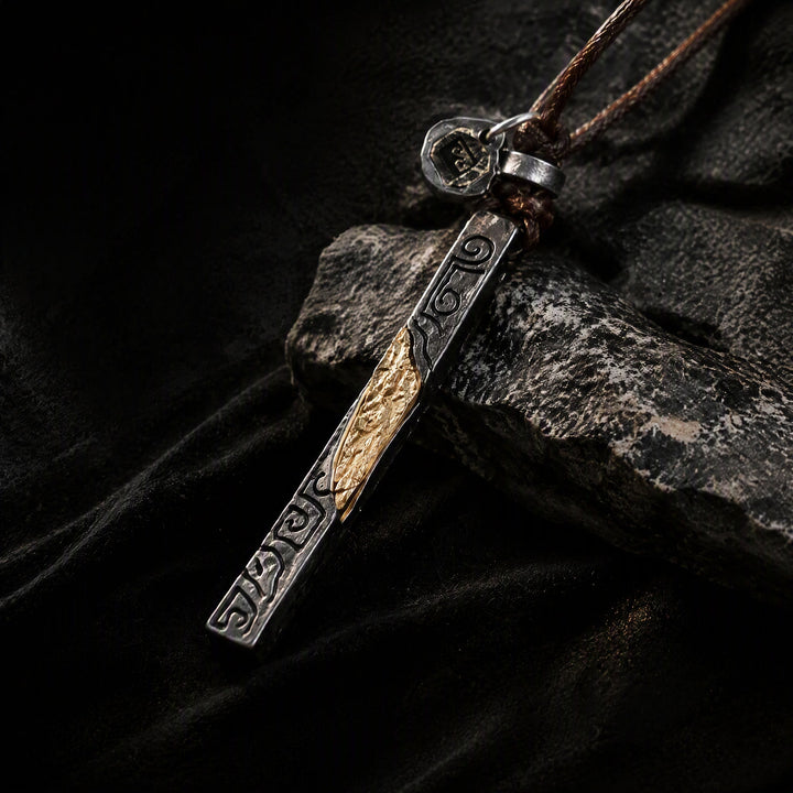 FREE Today: Flowing Fire Gold Inlay Prophet's Amulet Necklace - image 10