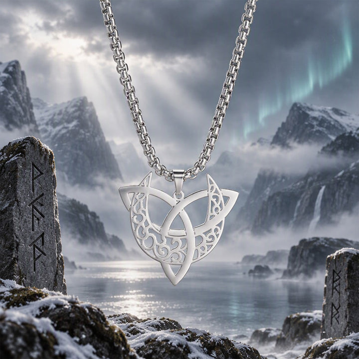 FREE Today: Viking Moon Goddess Golden Plated Pendant Necklace - Silver - image 8